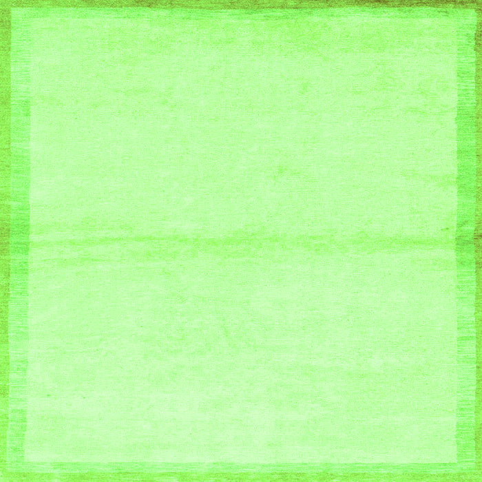 Square Solid Green Modern Rug, abs1910grn