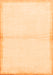 Solid Orange Modern Rug, abs1910org