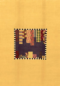 Abstract Brown Modern Rug, abs1911brn