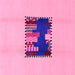 Square Abstract Pink Modern Rug, abs1911pnk