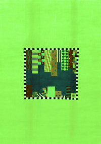 Abstract Green Modern Rug, abs1911grn