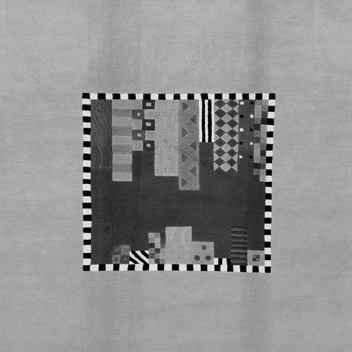 Machine Washable Abstract Gray Modern Rug, wshabs1911gry