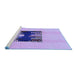 Sideview of Machine Washable Abstract Blue Modern Rug, wshabs1911blu