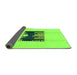 Sideview of Abstract Green Modern Rug, abs1911grn