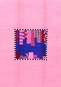 Abstract Pink Modern Rug, abs1911pnk