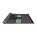 Sideview of Abstract Ash Gray Modern Rug, abs1912