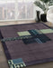 Machine Washable Abstract Ash Gray Rug in a Family Room, wshabs1912