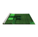 Sideview of Machine Washable Abstract Green Modern Area Rugs, wshabs1912grn