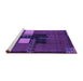 Sideview of Machine Washable Abstract Purple Modern Area Rugs, wshabs1912pur