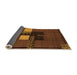 Sideview of Abstract Orange Modern Rug, abs1912org