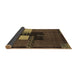 Sideview of Abstract Brown Modern Rug, abs1912brn