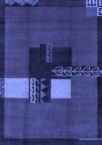 Abstract Blue Modern Rug, abs1912blu