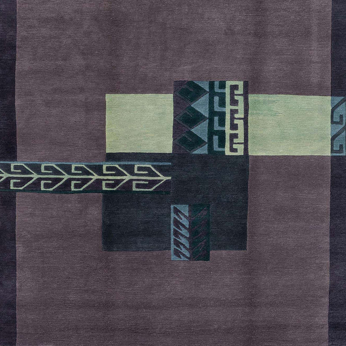 Machine Washable Abstract Ash Gray Rug, wshabs1912