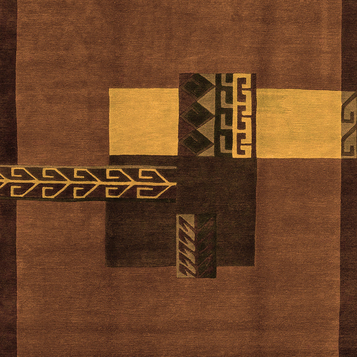 Machine Washable Abstract Orange Modern Area Rugs, wshabs1912org