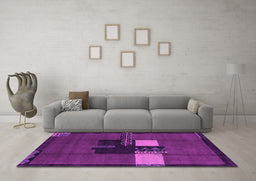 Machine Washable Abstract Pink Modern Rug in a Living Room, wshabs1912pnk