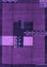 Machine Washable Abstract Purple Modern Area Rugs, wshabs1912pur