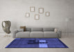 Machine Washable Abstract Blue Modern Rug in a Living Room, wshabs1912blu