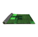 Sideview of Abstract Green Modern Rug, abs1912grn