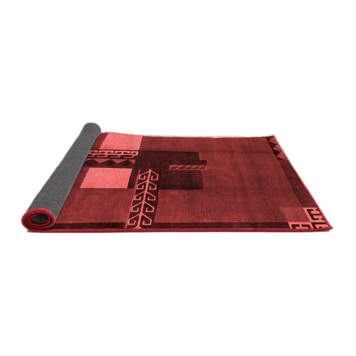 Abstract Red Modern Area Rugs