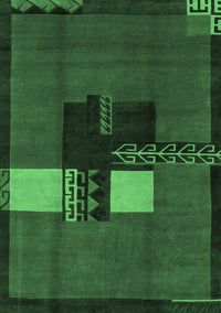 Abstract Emerald Green Modern Rug, abs1912emgrn