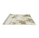 Sideview of Machine Washable Abstract Champagne Beige Rug, wshabs1913