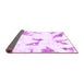 Sideview of Abstract Purple Modern Rug, abs1913pur