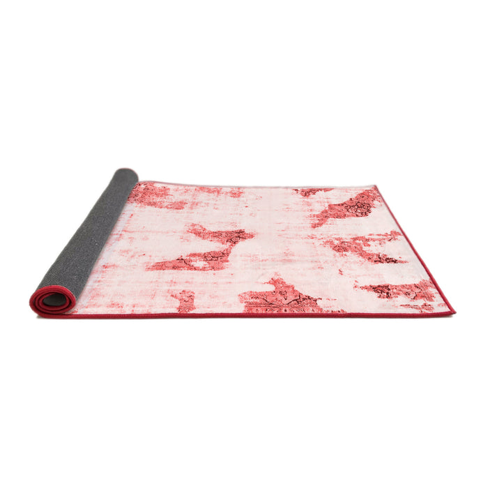 Abstract Red Modern Area Rugs