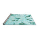 Sideview of Machine Washable Abstract Light Blue Modern Rug, wshabs1913lblu