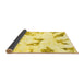 Sideview of Abstract Yellow Modern Rug, abs1913yw