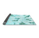 Sideview of Abstract Light Blue Modern Rug, abs1913lblu