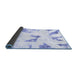 Sideview of Abstract Blue Modern Rug, abs1913blu