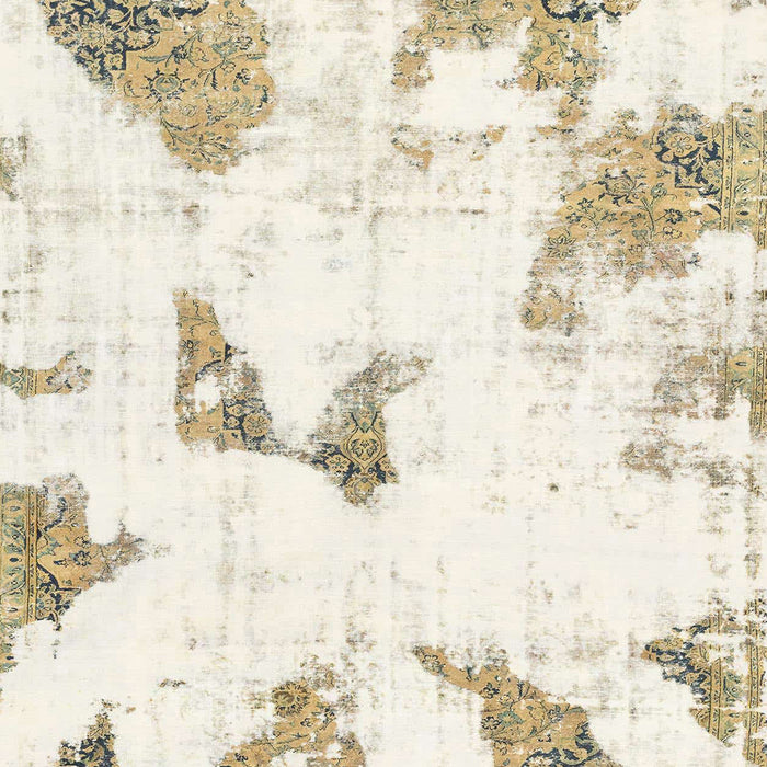 Machine Washable Abstract Champagne Beige Rug, wshabs1913