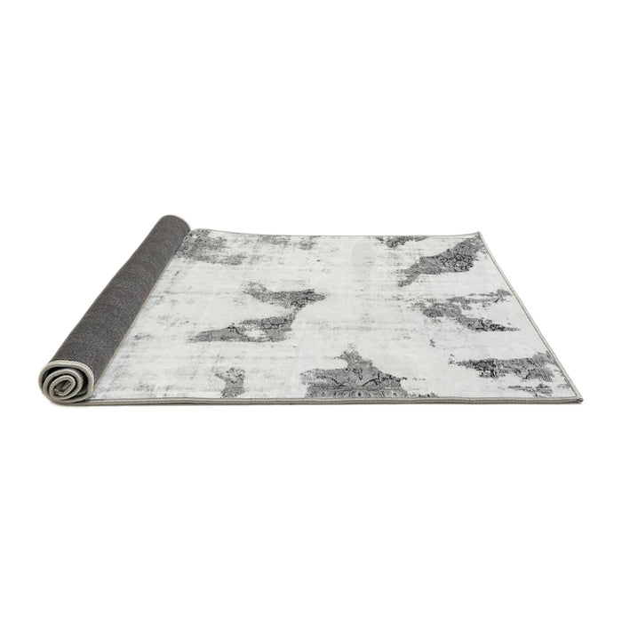 Sideview of Abstract Gray Modern Rug, abs1913gry