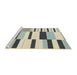 Sideview of Machine Washable Abstract Vanilla Gold Rug, wshabs1914