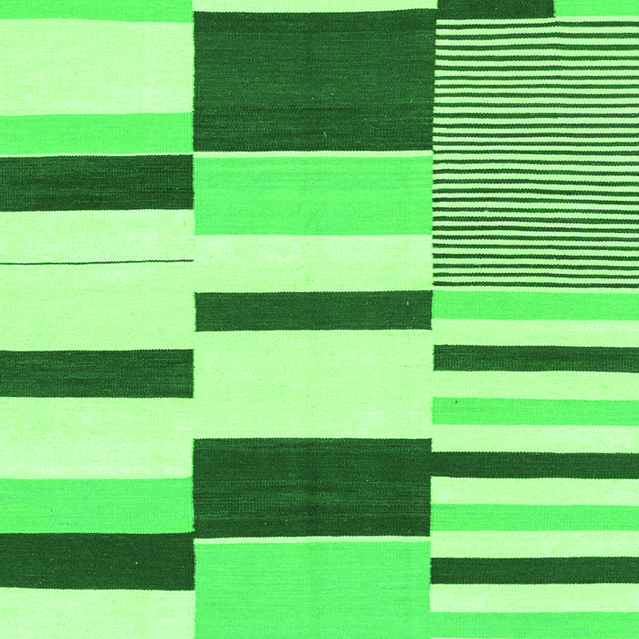 Machine Washable Abstract Green Modern Area Rugs, wshabs1914grn