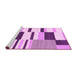 Sideview of Machine Washable Abstract Pink Modern Rug, wshabs1914pnk