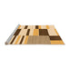 Sideview of Machine Washable Abstract Orange Modern Area Rugs, wshabs1914org