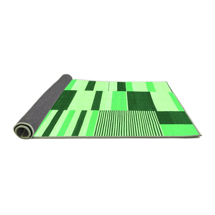 Sideview of Abstract Green Modern Rug, abs1914grn