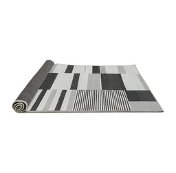 Sideview of Abstract Gray Modern Rug, abs1914gry