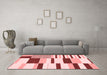 Modern Red Washable Rugs