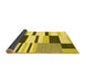 Sideview of Abstract Yellow Modern Rug, abs1914yw