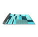 Sideview of Abstract Light Blue Modern Rug, abs1914lblu