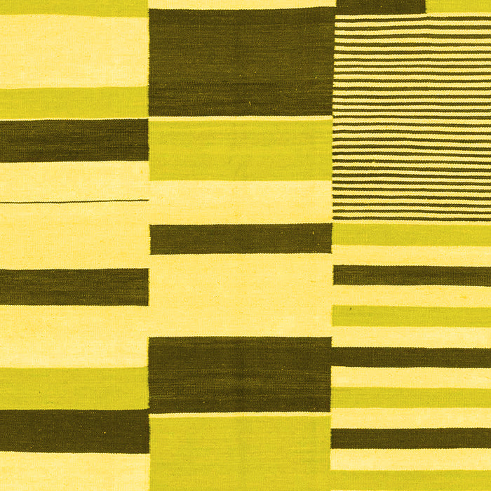 Abstract Yellow Modern Rug, abs1914yw