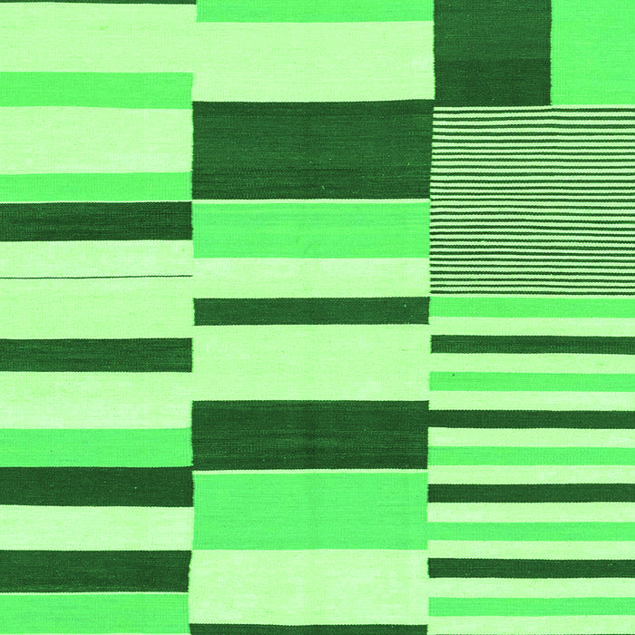 Square Abstract Green Modern Rug, abs1914grn