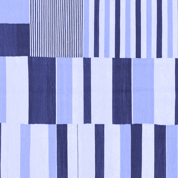 Square Abstract Blue Modern Rug, abs1914blu