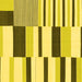 Square Abstract Yellow Modern Rug, abs1914yw