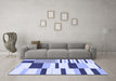 Machine Washable Abstract Blue Modern Rug in a Living Room, wshabs1914blu