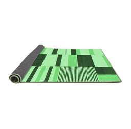 Sideview of Abstract Emerald Green Modern Rug, abs1914emgrn
