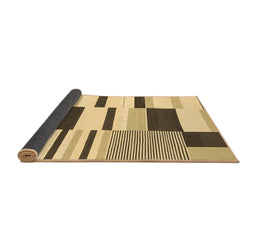 Sideview of Abstract Brown Modern Rug, abs1914brn
