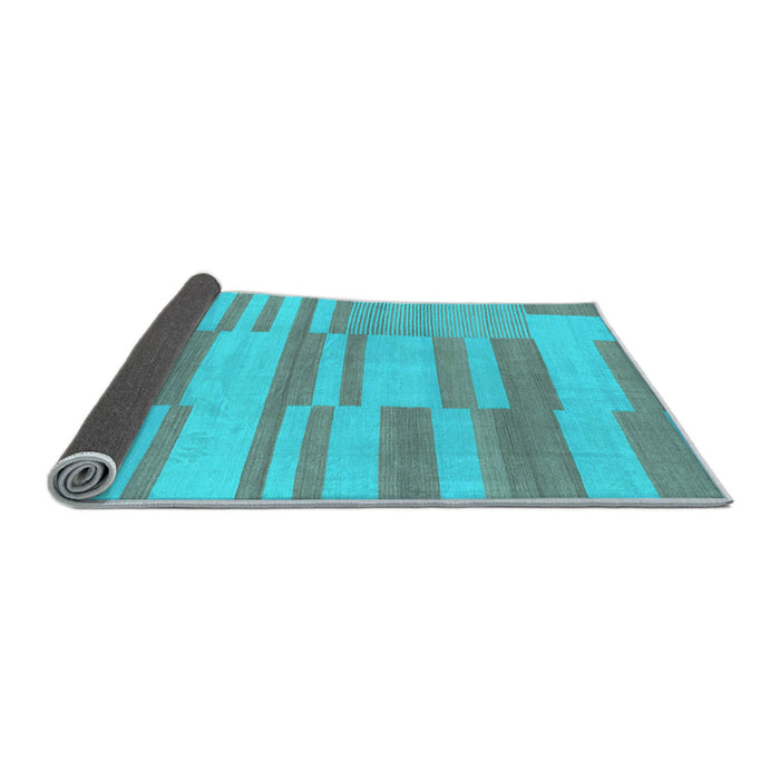 Sideview of Abstract Light Blue Modern Rug, abs1915lblu